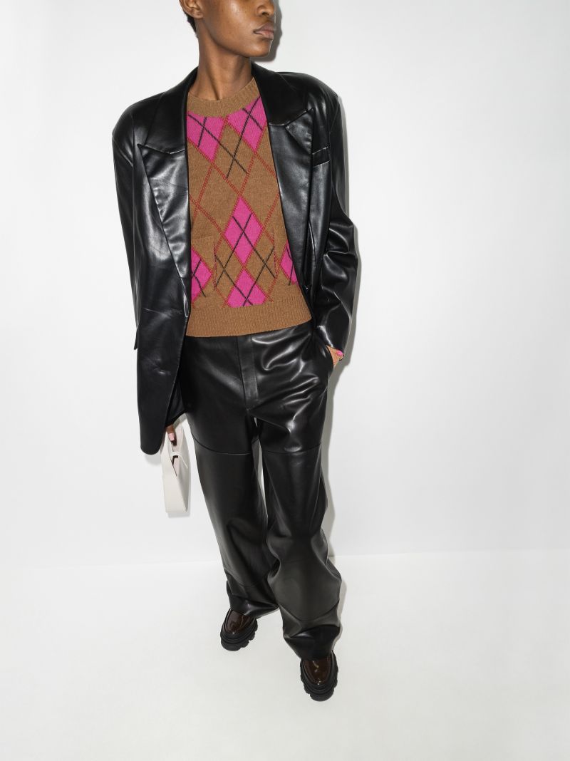 Harlequin Argyle Wool Sweater