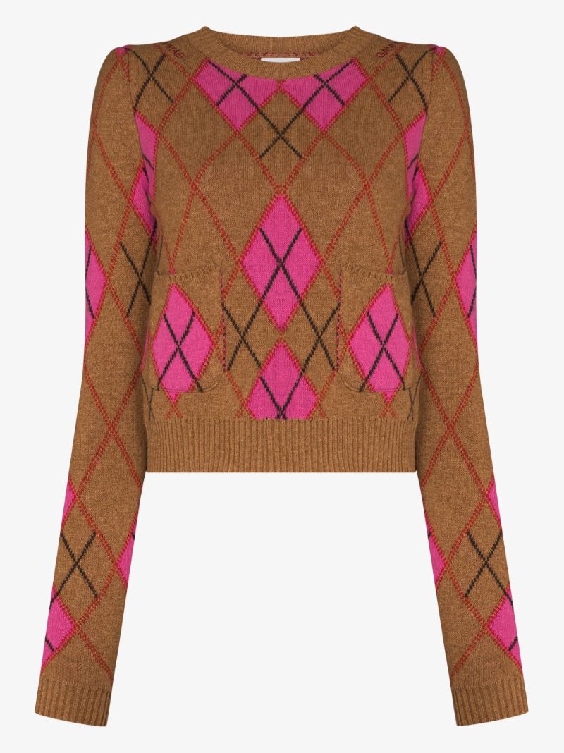 Harlequin Argyle Wool Sweater