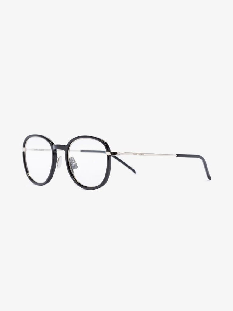 Black Optical Round Metal Glasses