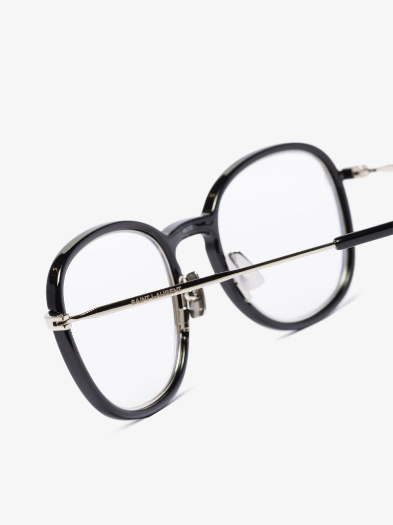 Black Optical Round Metal Glasses