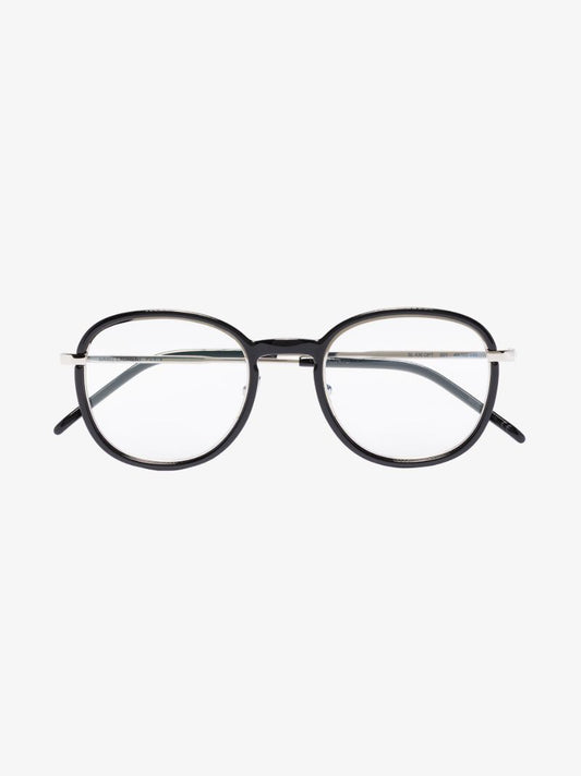 Black Optical Round Metal Glasses