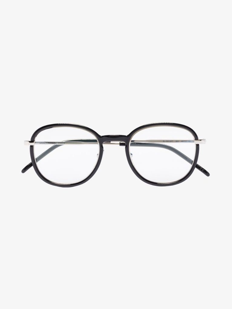 Black Optical Round Metal Glasses