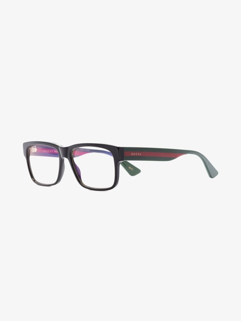 Black Rectangle Blue Light Optical Glasses