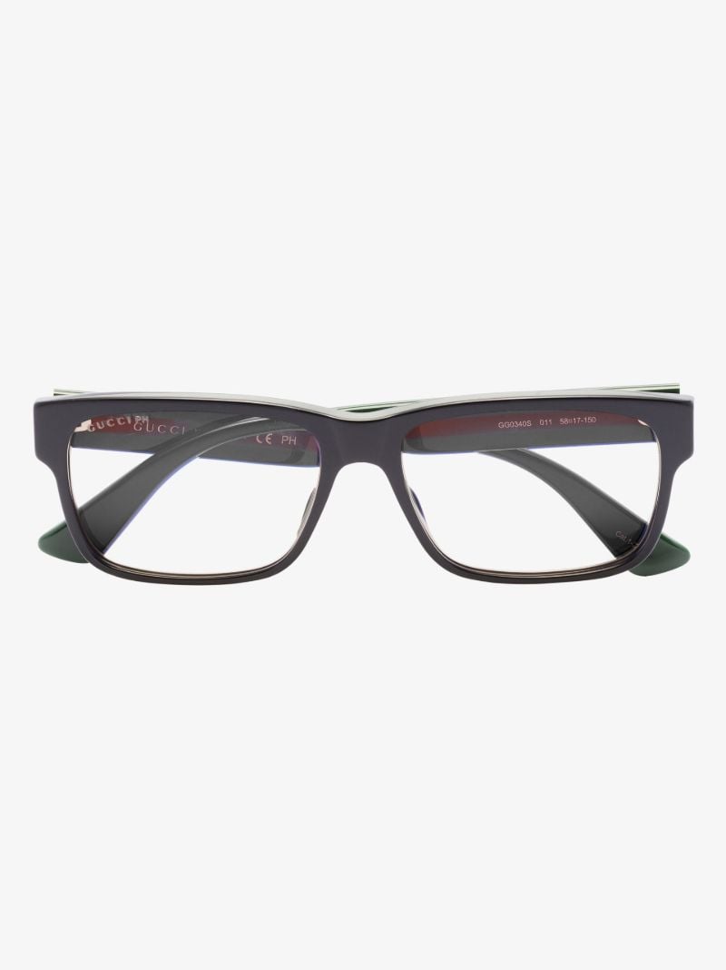 Black Rectangle Blue Light Optical Glasses
