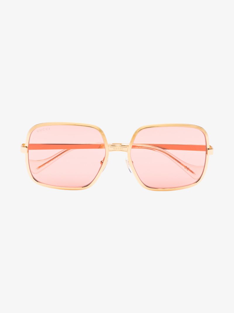 Red Square Frame Sunglasses