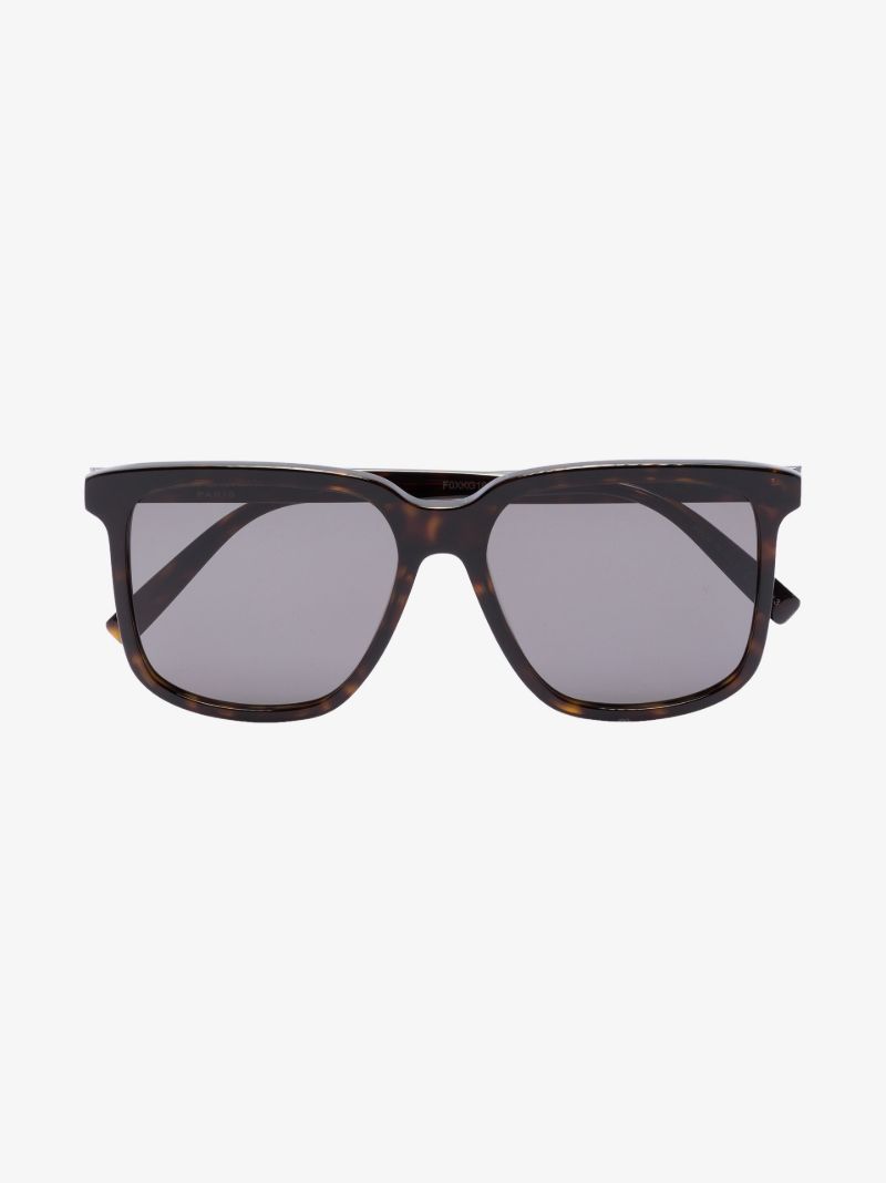 Brown Square Frame Sunglasses