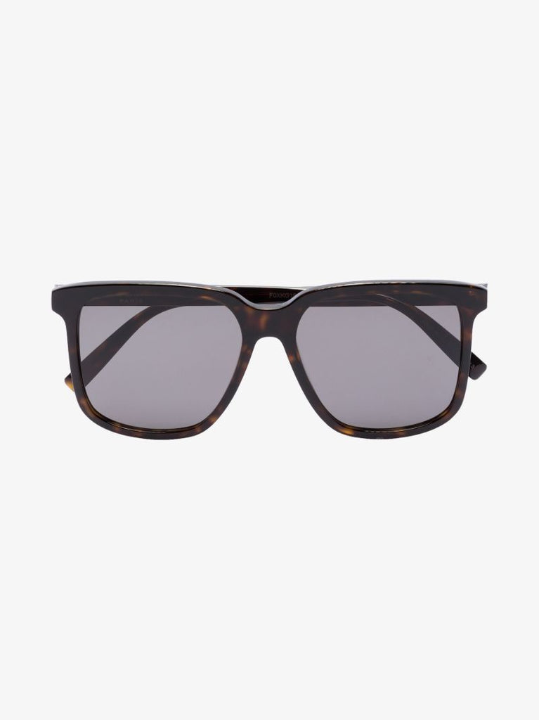 Brown Square Frame Sunglasses
