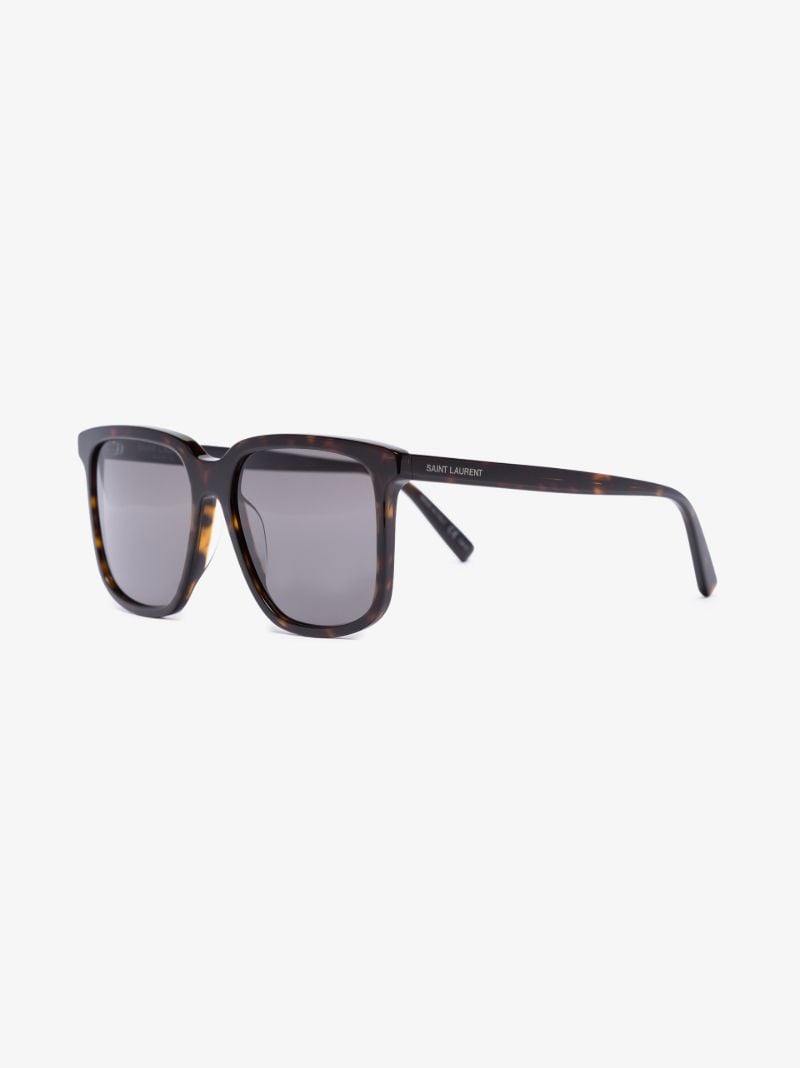 Brown Square Frame Sunglasses