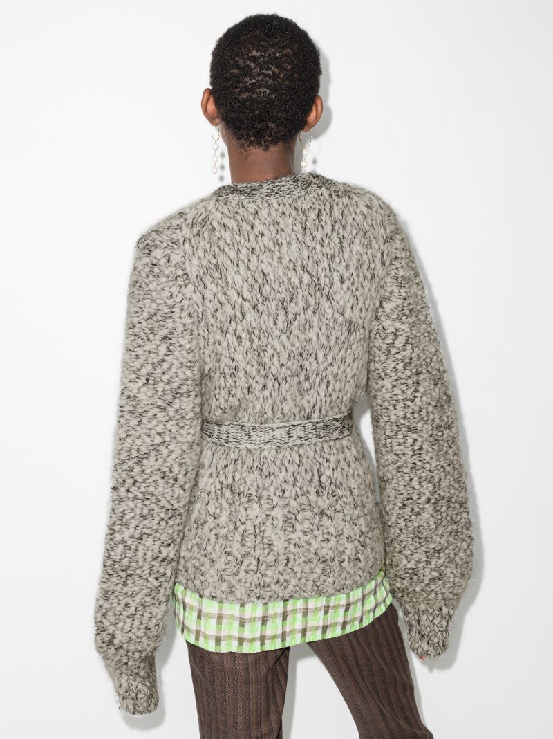 Belted Chunky Wool Cardigan