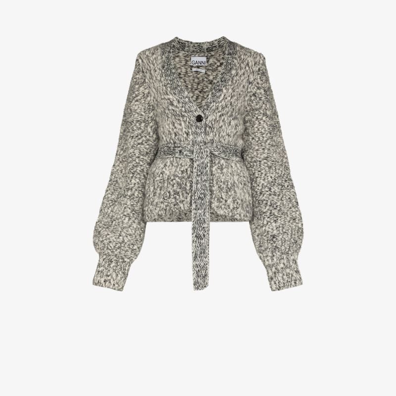 Belted Chunky Wool Cardigan