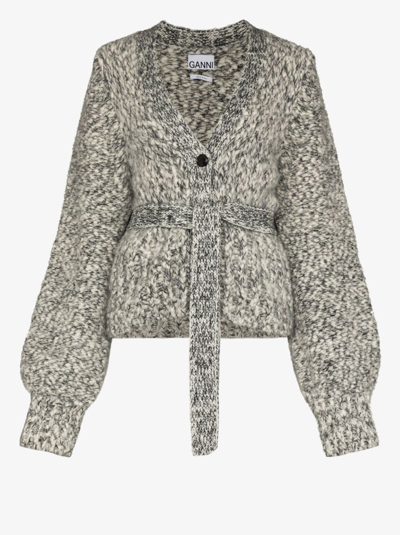 Belted Chunky Wool Cardigan