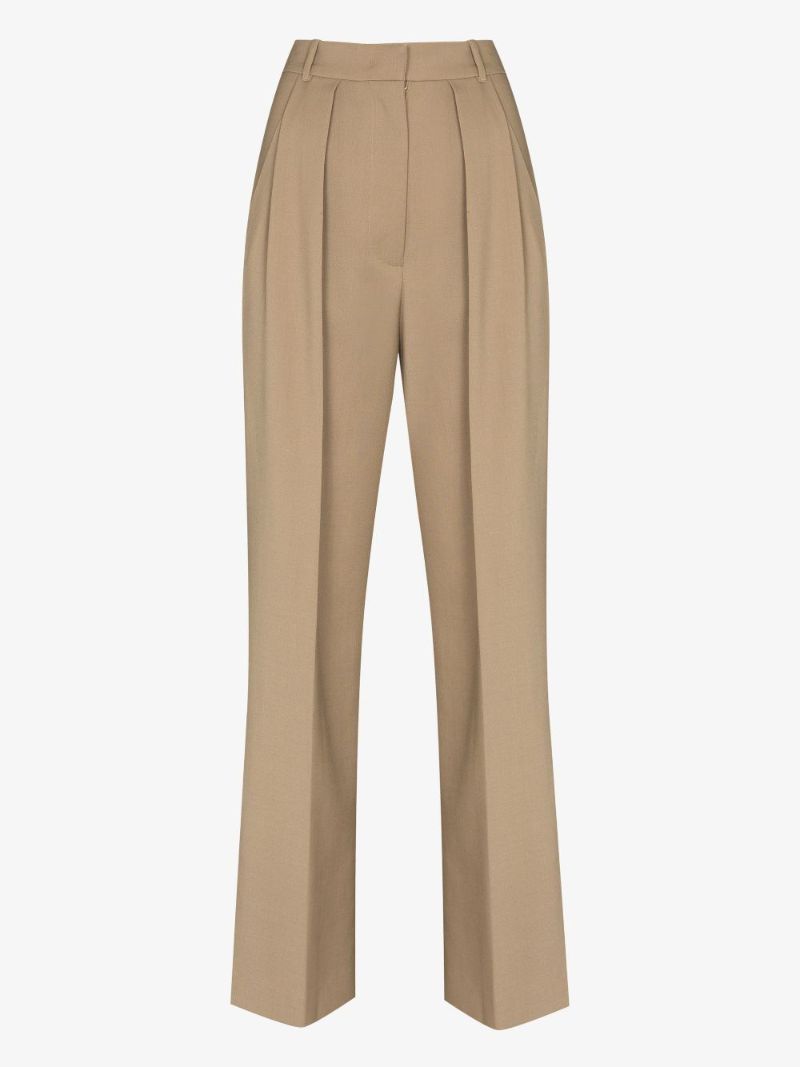 Pleated High Waist Trousers