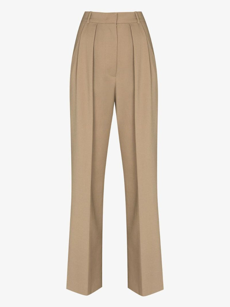 Pleated High Waist Trousers