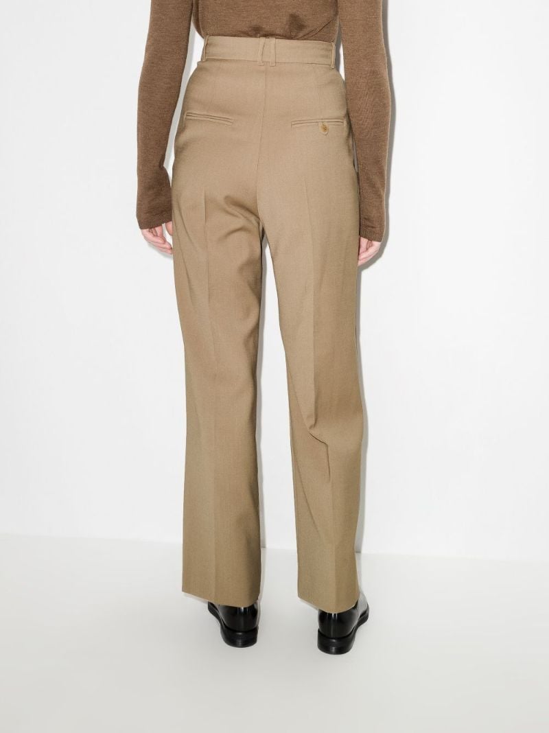 Pleated High Waist Trousers