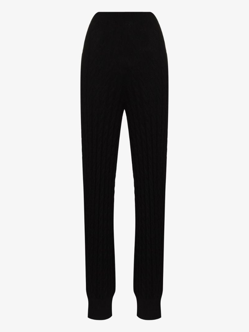 Cable Knit Cashmere Track Pants