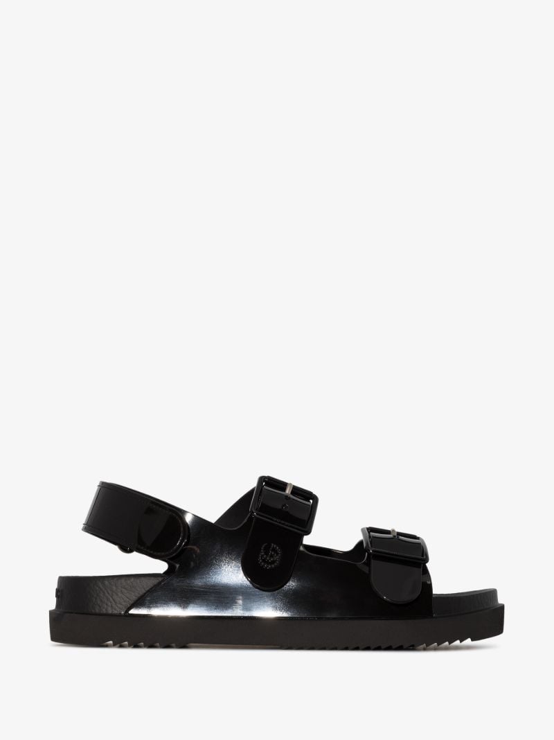 Black Isla Rubber Sandals