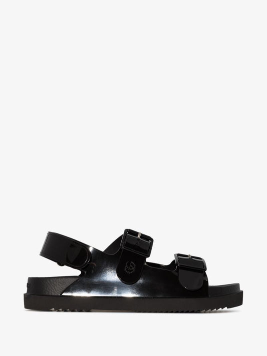 Black Isla Rubber Sandals
