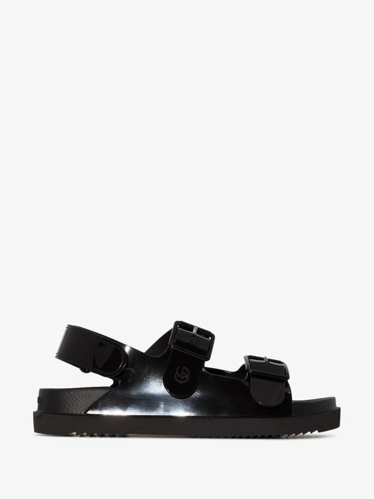 Black Isla Rubber Sandals