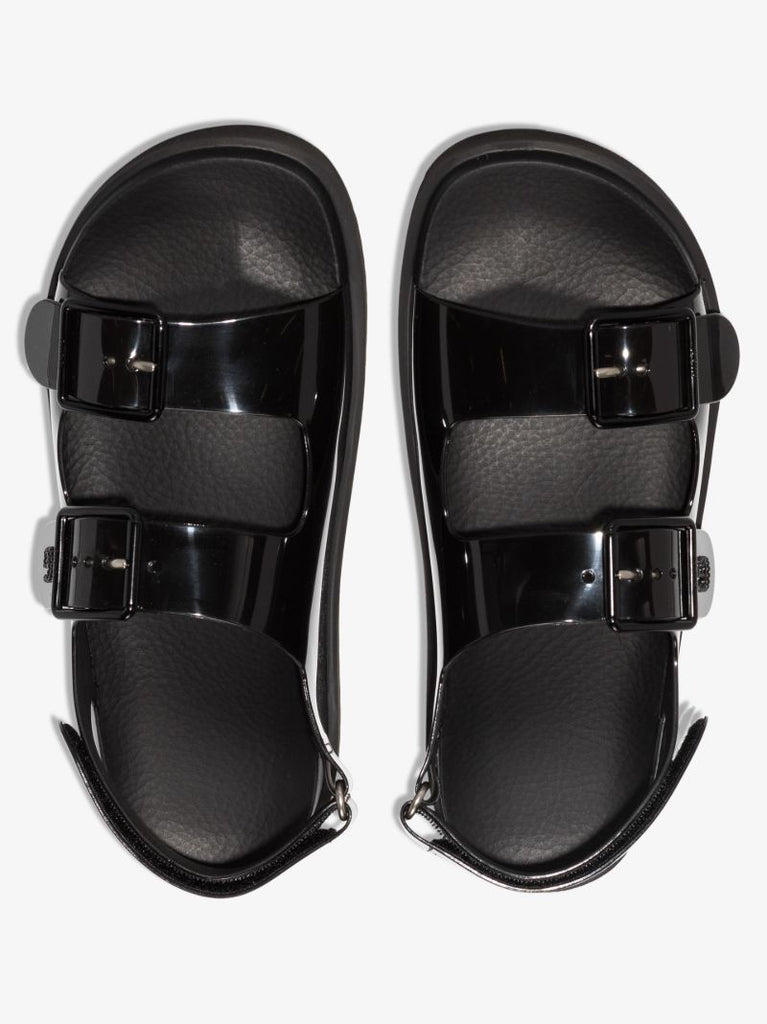 Black Isla Rubber Sandals