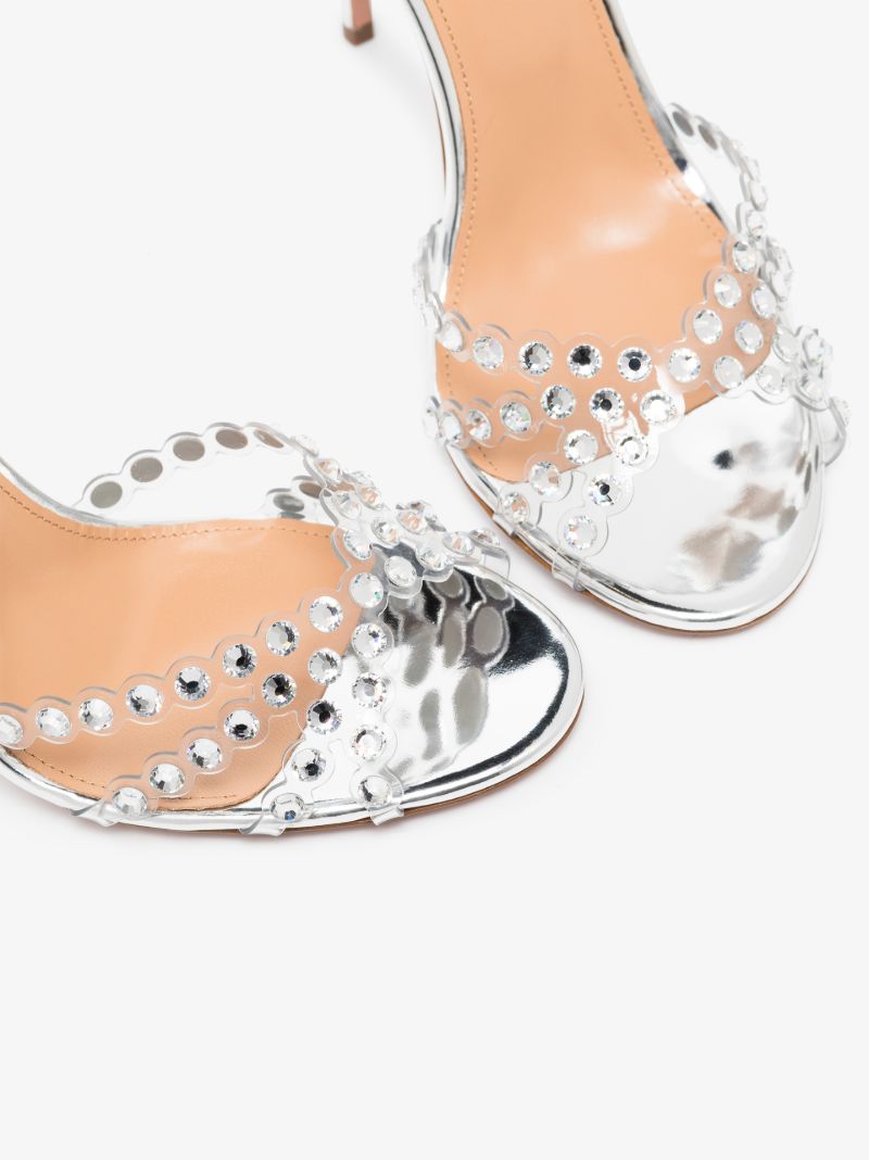 Silver Tequila 105 Leather Sandals