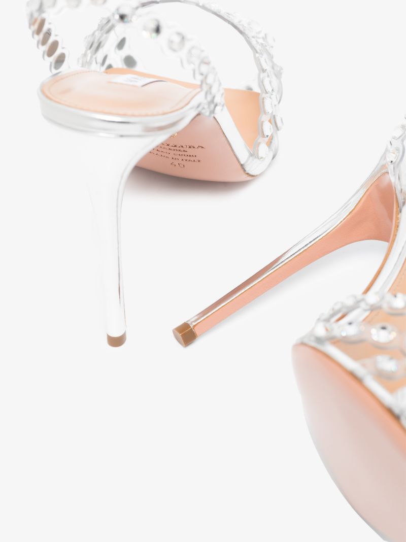 Silver Tequila 105 Leather Sandals