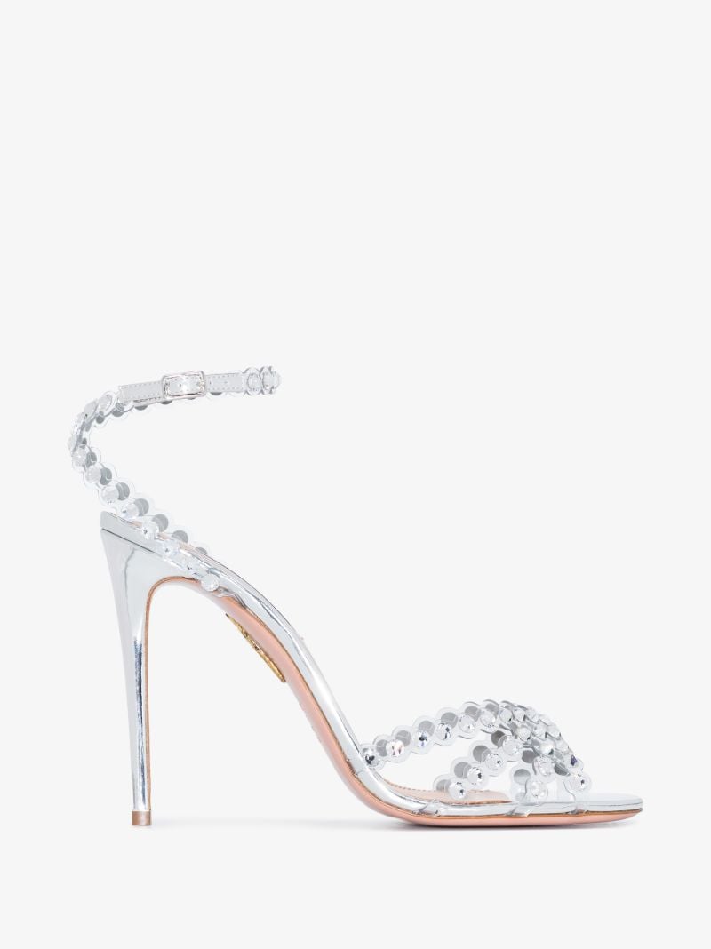 Silver Tequila 105 Leather Sandals