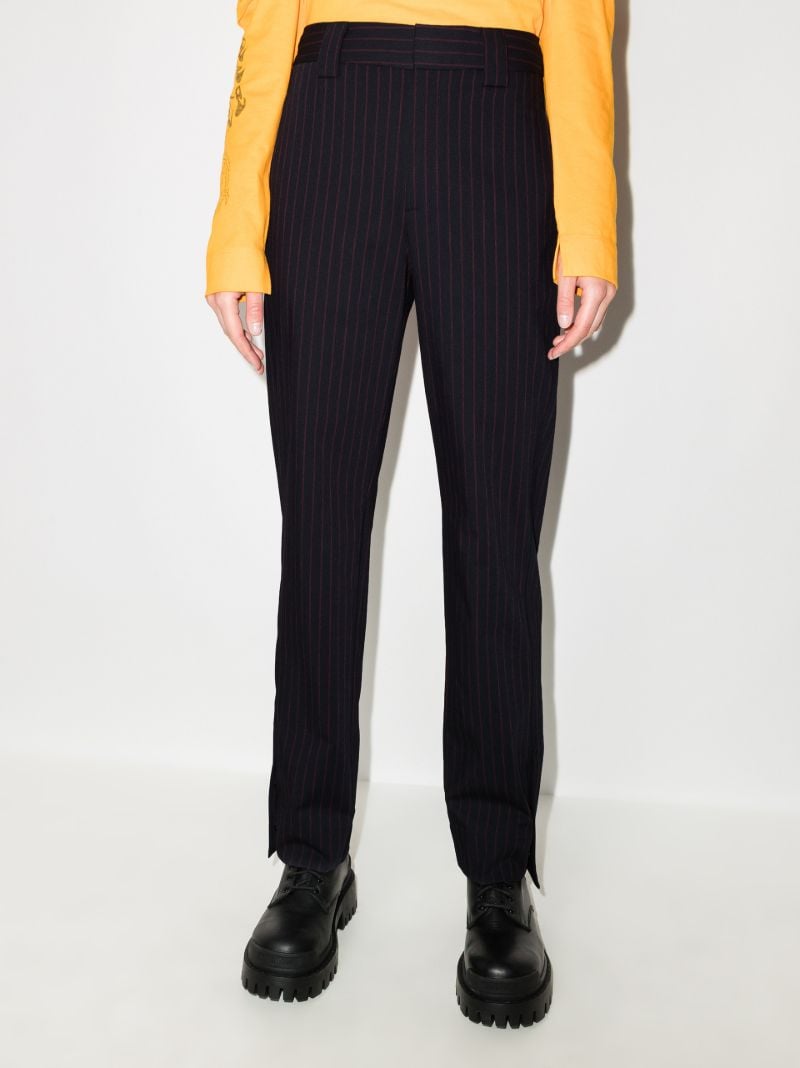 Pinstripe Slim Fit Trousers