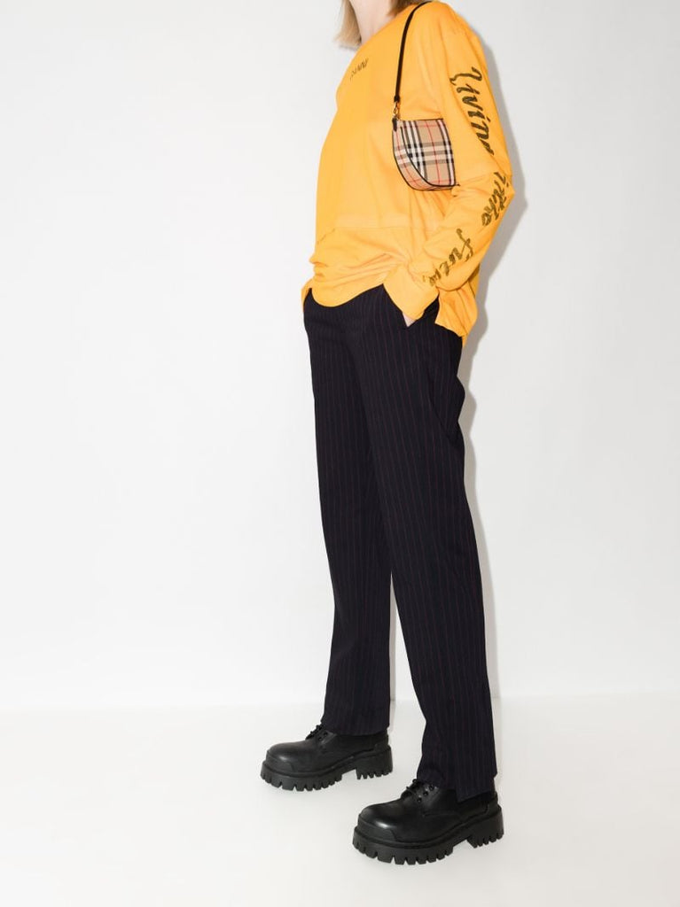 Pinstripe Slim Fit Trousers