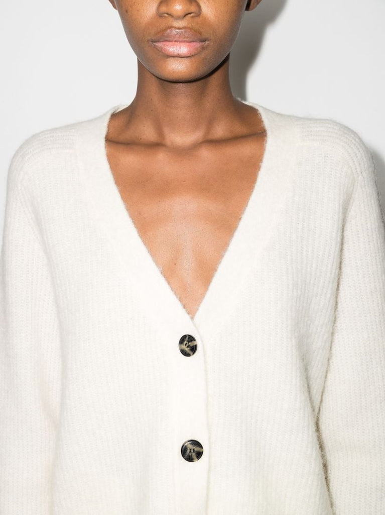 V-neck Wool Cardigan