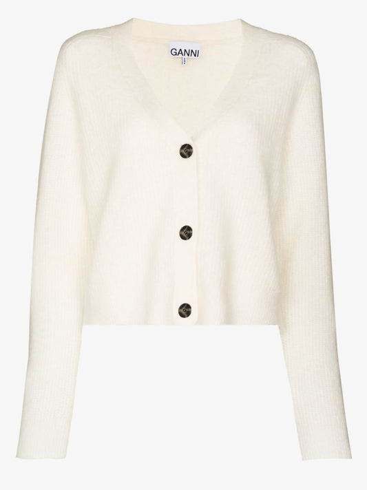 V-neck Wool Cardigan