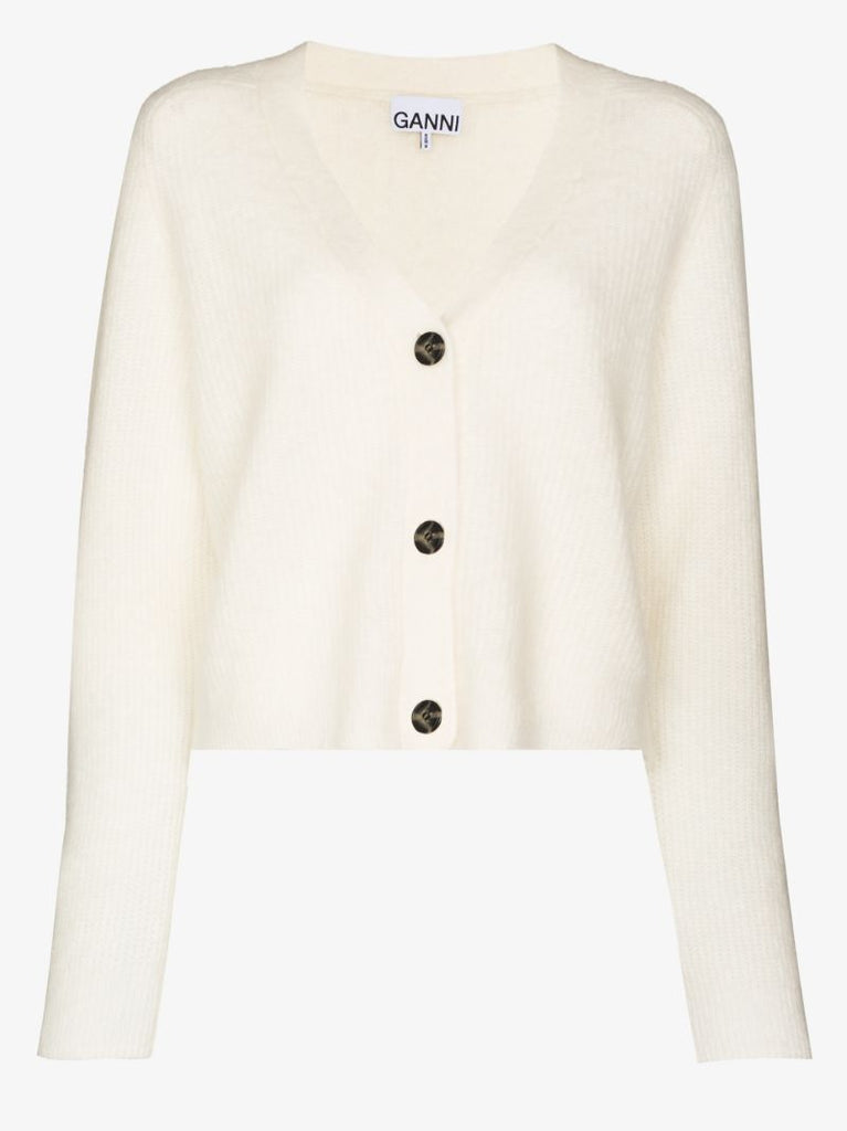 V-neck Wool Cardigan