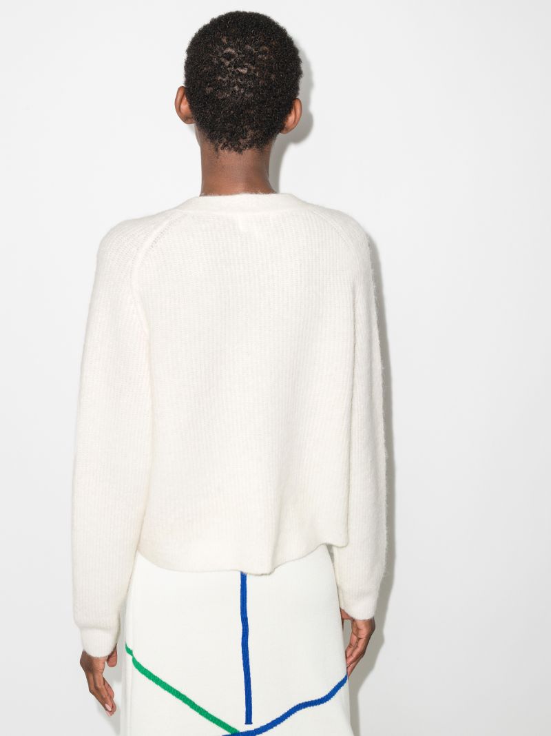 V-neck Wool Cardigan