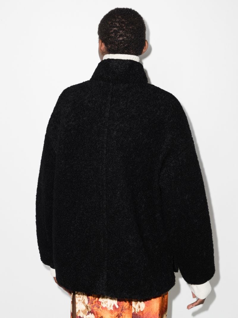 High Neck BouclÃ_x0083_Â© Jacket