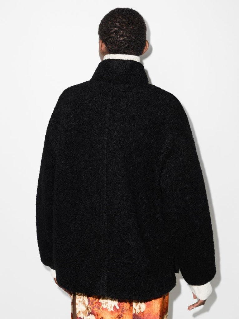 High Neck BouclÃ_x0083_Â© Jacket