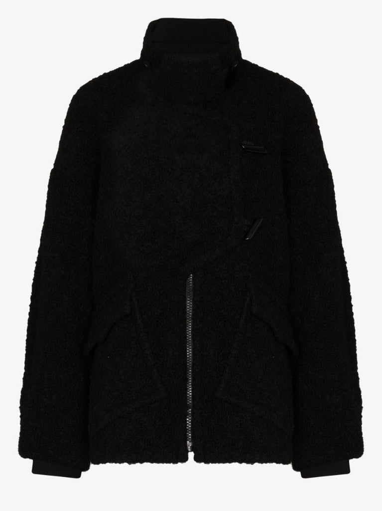 High Neck BouclÃ_x0083_Â© Jacket