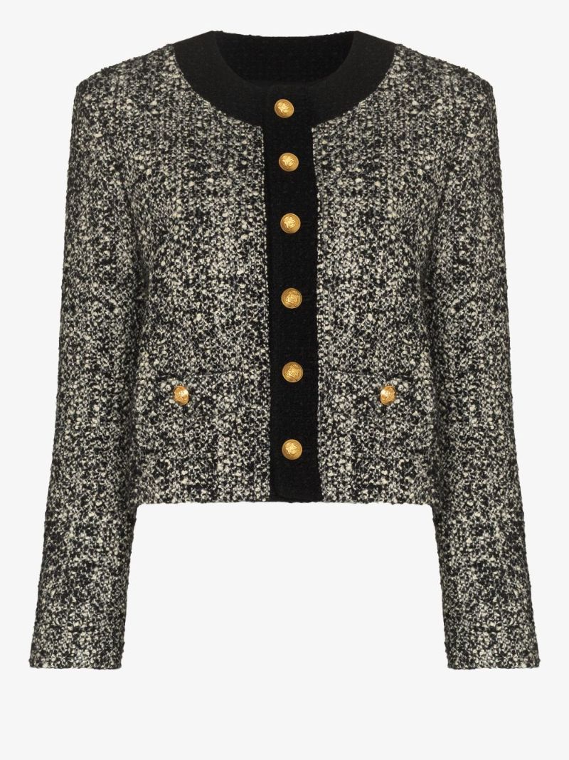 Cropped BouclÃ_x0083_Â© Tweed Jacket