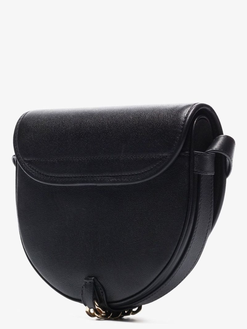 Black Mara Leather Saddle Bag