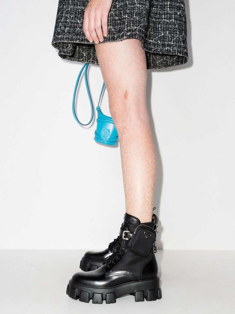 Black Monolith Lace-up Leather Boots