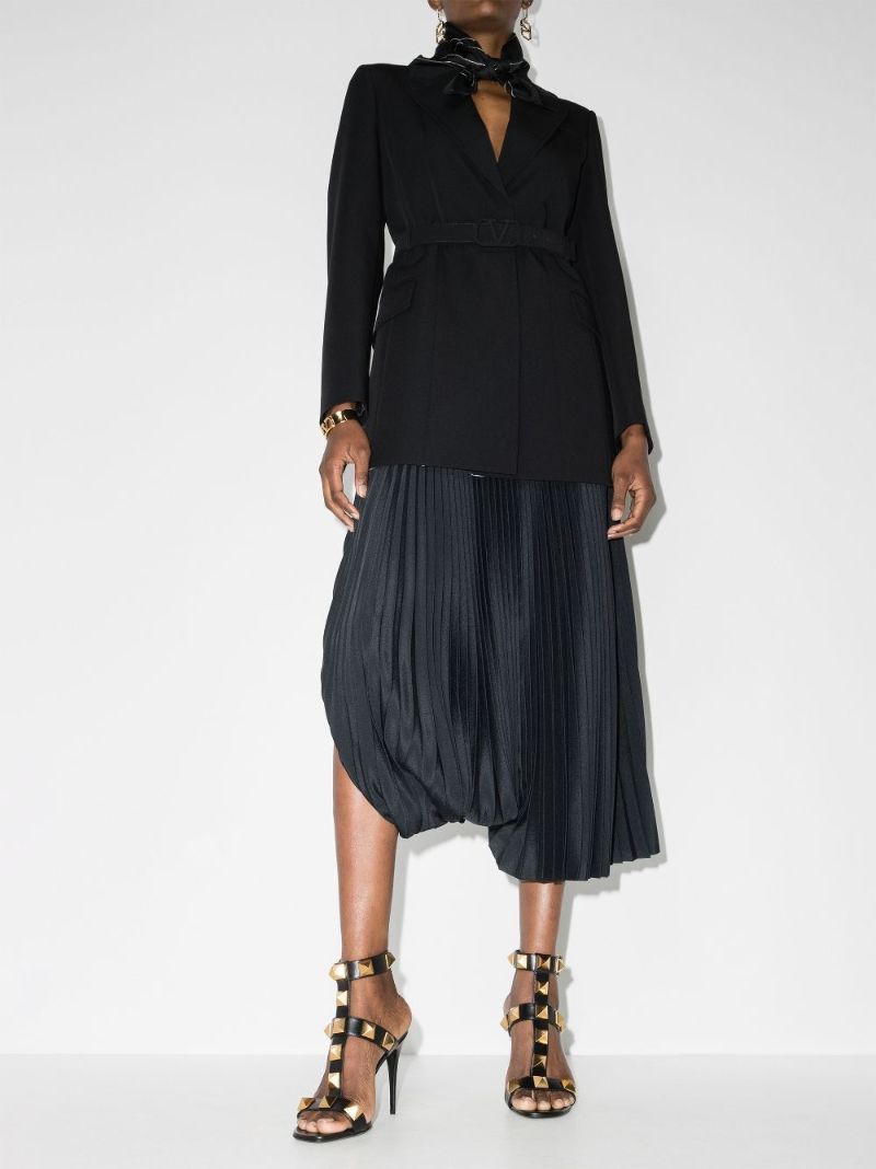 Black Roman Stud 100 Leather Sandals