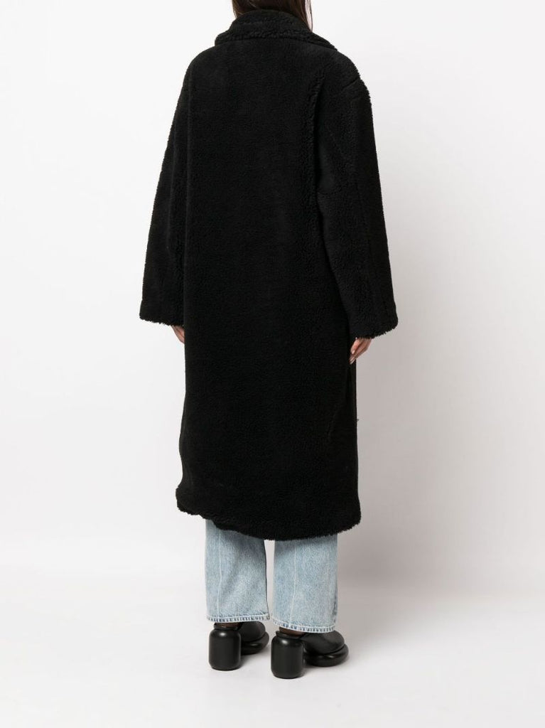 Black Maria Long Faux Fur Coat