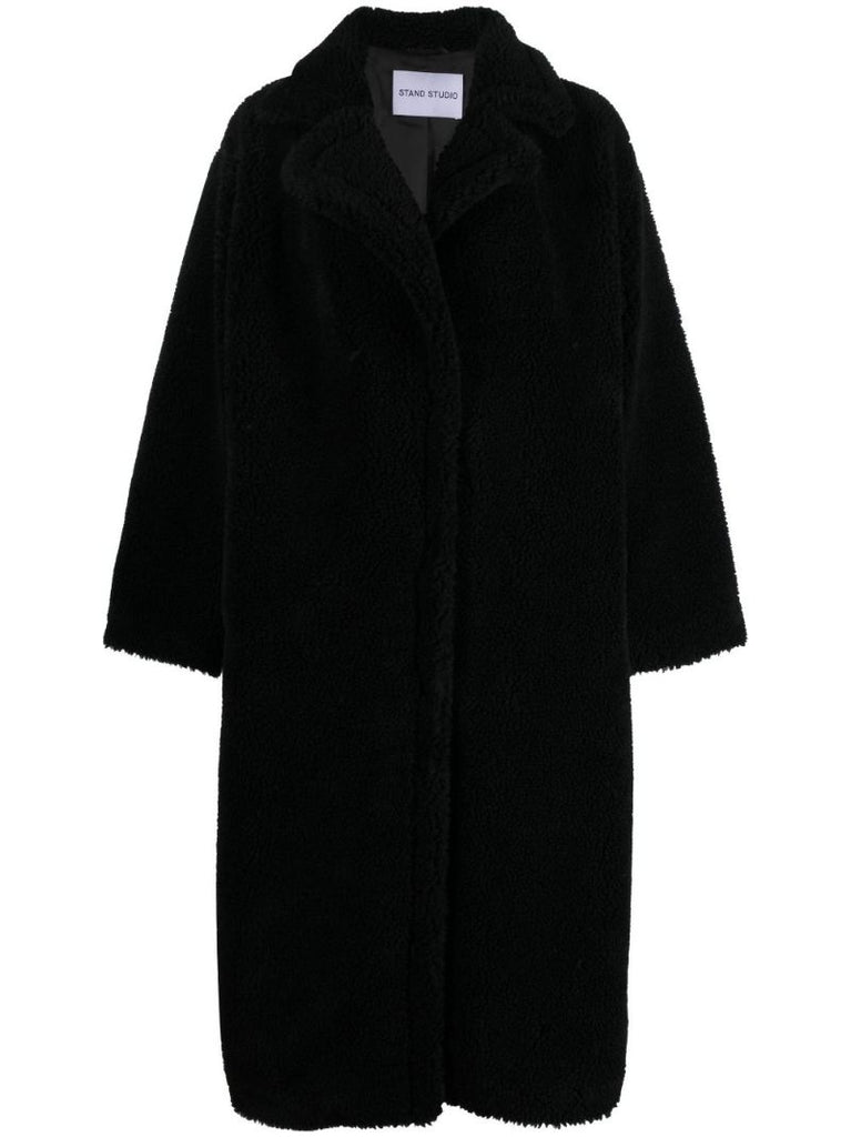 Black Maria Long Faux Fur Coat