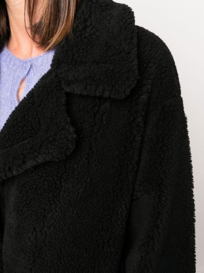 Black Maria Long Faux Fur Coat