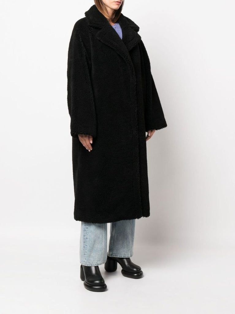 Black Maria Long Faux Fur Coat