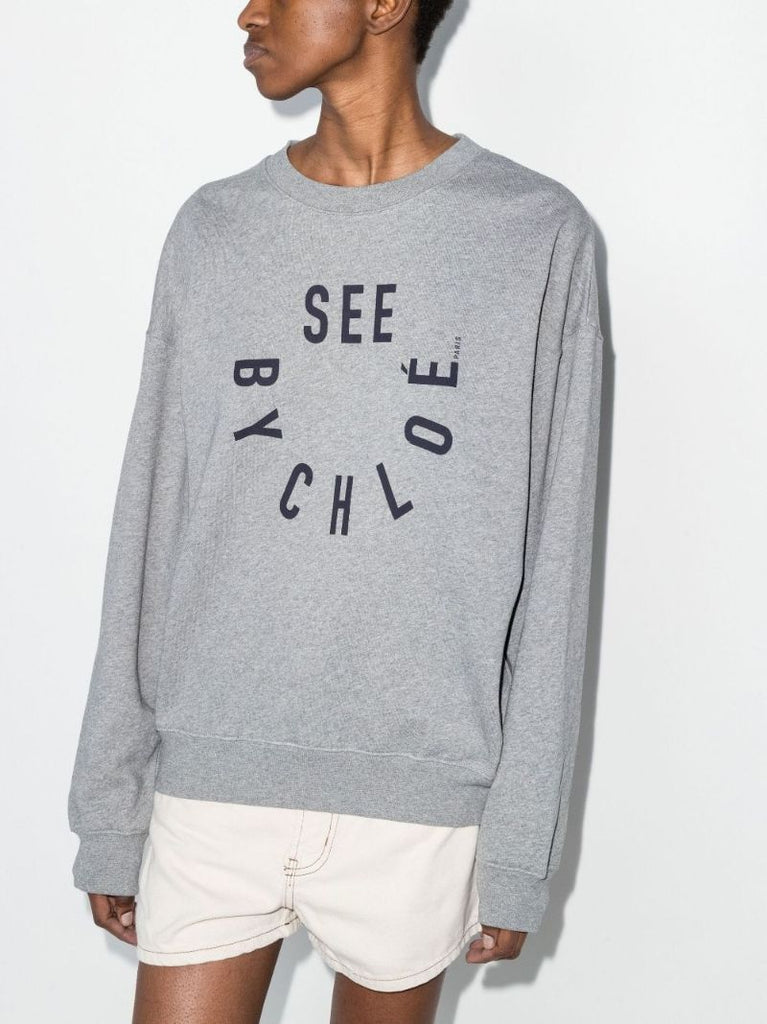 Logo Print Cotton Sweatshirt