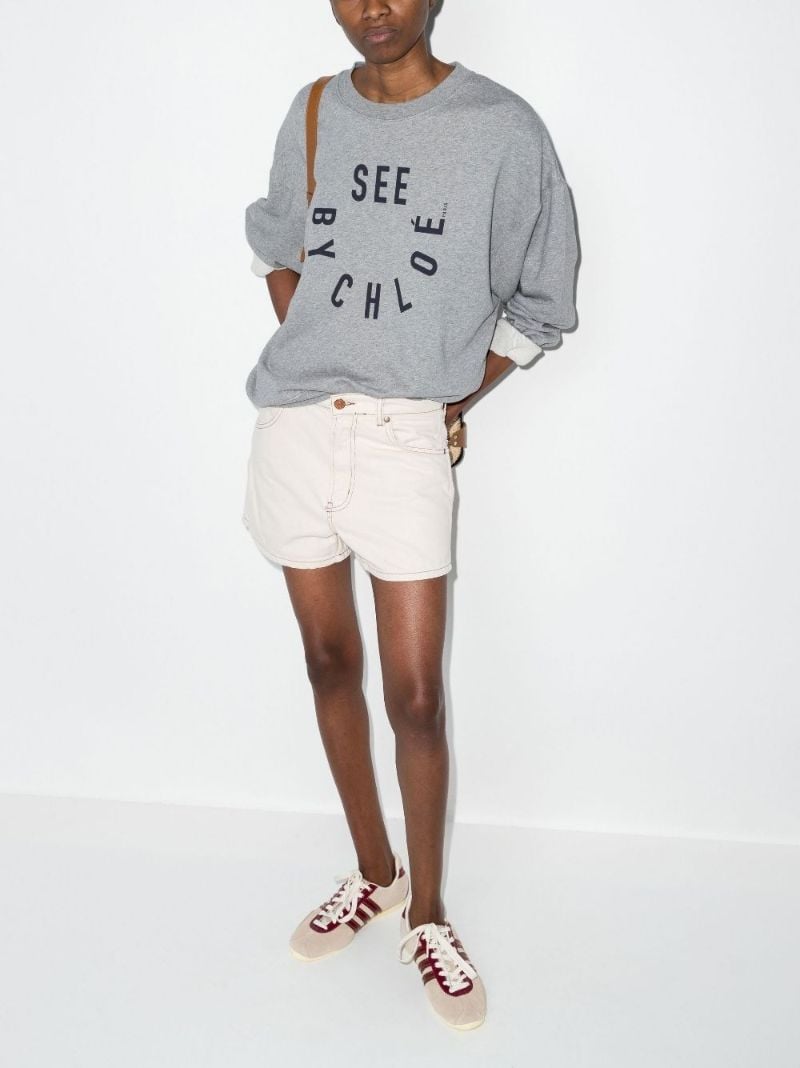 Logo Print Cotton Sweatshirt