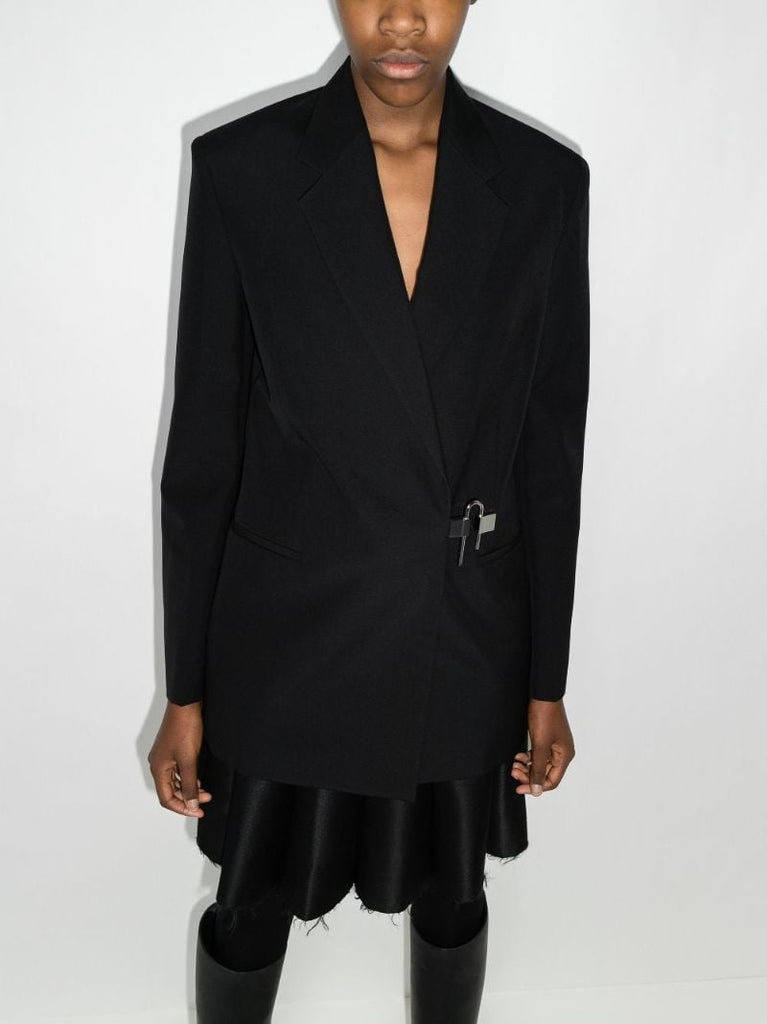 Hardware Fastening Wool Blazer