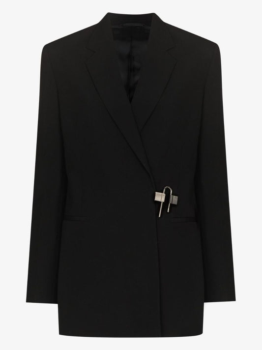 Hardware Fastening Wool Blazer