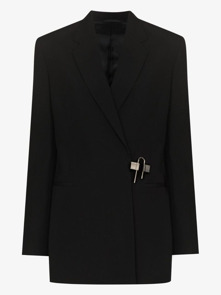 Hardware Fastening Wool Blazer