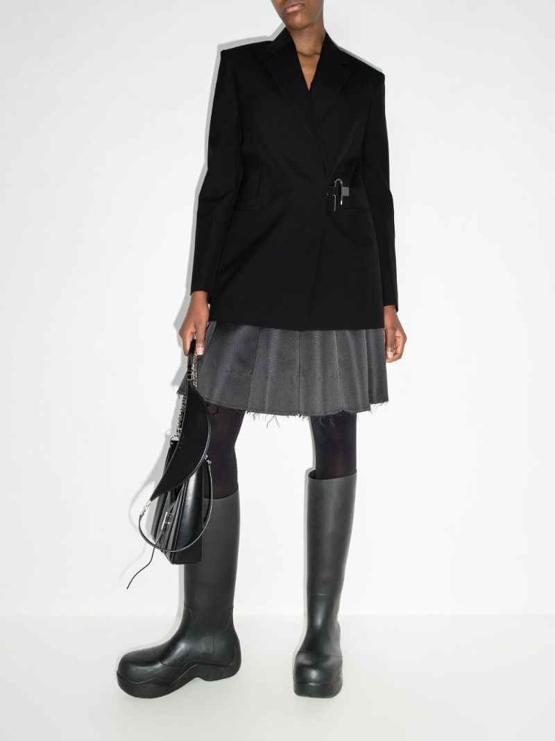 Hardware Fastening Wool Blazer