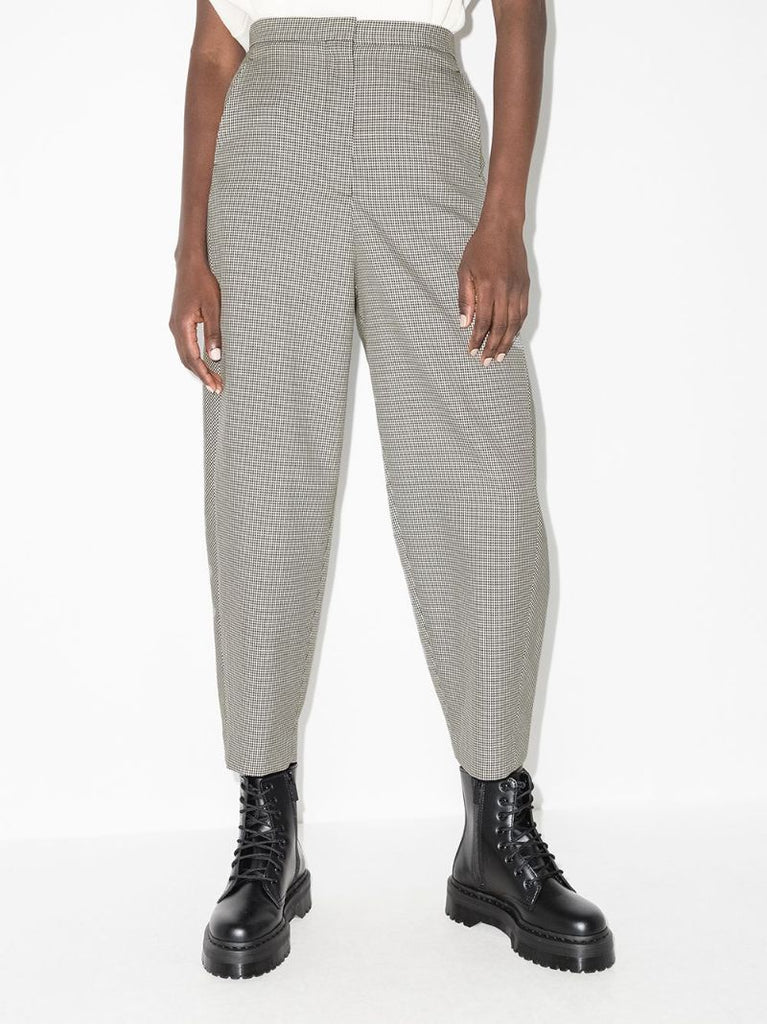 Cropped Houndstooth Trousers
